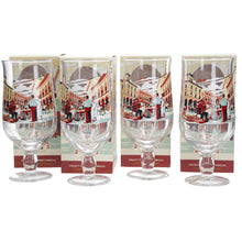 Load image into Gallery viewer, Birra Moretti Ltd edition designs set of 4 pint glasses pub mancave collectable Aperitivo x 4
