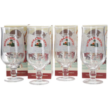 Load image into Gallery viewer, Birra Moretti Ltd edition designs set of 4 pint glasses pub mancave collectable Aperitivo x 4
