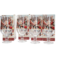 Load image into Gallery viewer, Birra Moretti Ltd edition designs set of 4 pint glasses pub mancave collectable Mercato x 4
