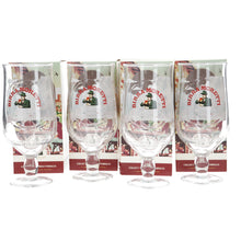 Load image into Gallery viewer, Birra Moretti Ltd edition designs set of 4 pint glasses pub mancave collectable Share a Table x 4
