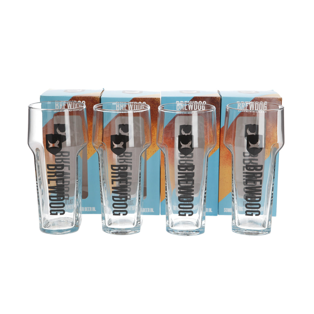 4 x New Brew Dog Pint Glasses. Collectables. Bar. Mancave