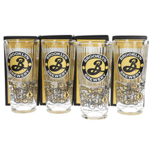 Load image into Gallery viewer, Brooklyn Pilsner New Pint Glasses set of 4 Collectable Pub Bar Mancave
