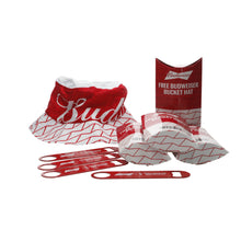 Load image into Gallery viewer, 4 x Budweiser Bucket Hat FIFA Women’s World Cup 2023 Plus 4 Bud Bottle Openers
