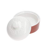 Load image into Gallery viewer, Camembert Cheese Pot and Lid baked cheese oven proof stoneware parties
