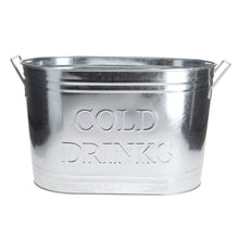 Load image into Gallery viewer, Large Galvanised Drinks Bucket Wine Champagne Beer Bottle Ice Cooler Party Tub
