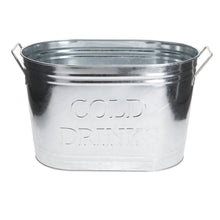 Load image into Gallery viewer, Large Galvanised Drinks Bucket Wine Champagne Beer Bottle Ice Cooler Party Tub
