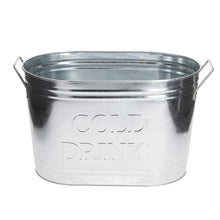 Load image into Gallery viewer, Large Galvanised Drinks Bucket Wine Champagne Beer Bottle Ice Cooler Party Tub
