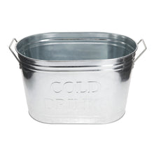 Load image into Gallery viewer, Large Galvanised Drinks Bucket Wine Champagne Beer Bottle Ice Cooler Party Tub
