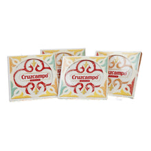Load image into Gallery viewer, Cruzcampo Coasters ceramic and cork bottom set of 4 collectables mancave bar
