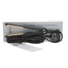 Load image into Gallery viewer, Enhance Professional salon Ceramic Hair Straightener Slim length 90mm plates

