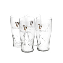 Load image into Gallery viewer, Guinness 2/3rd pint glasses set of 4 mancave pub party collectables

