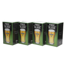 Load image into Gallery viewer, Heineken pint glasses special edition team GB set of 4 collectables mancave
