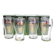 Load image into Gallery viewer, Heineken pint glasses special edition team GB set of 4 collectables mancave
