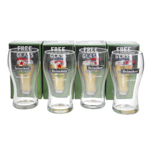 Load image into Gallery viewer, Heineken pint glasses special edition team GB set of 4 collectables mancave

