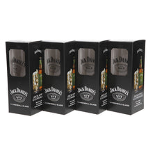 Load image into Gallery viewer, JD MAKE IT COUNT NO7 TALL GLASSES SET OF 4 COLLECTABLES MANCAVE BAR PARTY

