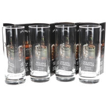 Load image into Gallery viewer, JD MAKE IT COUNT NO7 TALL GLASSES SET OF 4 COLLECTABLES MANCAVE BAR PARTY
