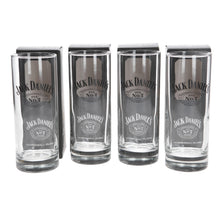 Load image into Gallery viewer, JD MAKE IT COUNT NO7 TALL GLASSES SET OF 4 COLLECTABLES MANCAVE BAR PARTY
