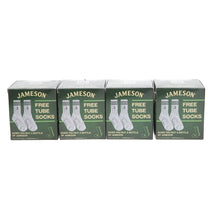 Load image into Gallery viewer, Jameson Irish Whiskey Tube Socks Green &amp; White One Size Brand New 2025 set of 4

