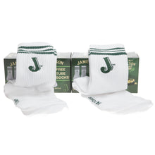 Load image into Gallery viewer, Jameson Irish Whiskey Tube Socks Green &amp; White One Size Brand New 2025 set of 4
