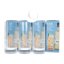Load image into Gallery viewer, Jimador Tall slim cut glasses 15.5cm tall set of 4 collectables bar mancave
