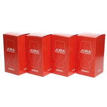 Load image into Gallery viewer, 4 X Glencairn Official Jura Branded Whisky Nosing Tasting Glass Gift Boxed NEW
