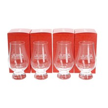 Load image into Gallery viewer, 4 X Glencairn Official Jura Branded Whisky Nosing Tasting Glass Gift Boxed NEW
