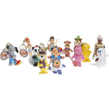 Load image into Gallery viewer, Artoy keyrings hand painted novelty characters assorted set of 14 collectables
