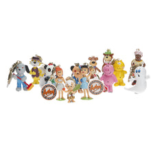 Load image into Gallery viewer, Artoy keyrings hand painted novelty characters assorted set of 14 collectables
