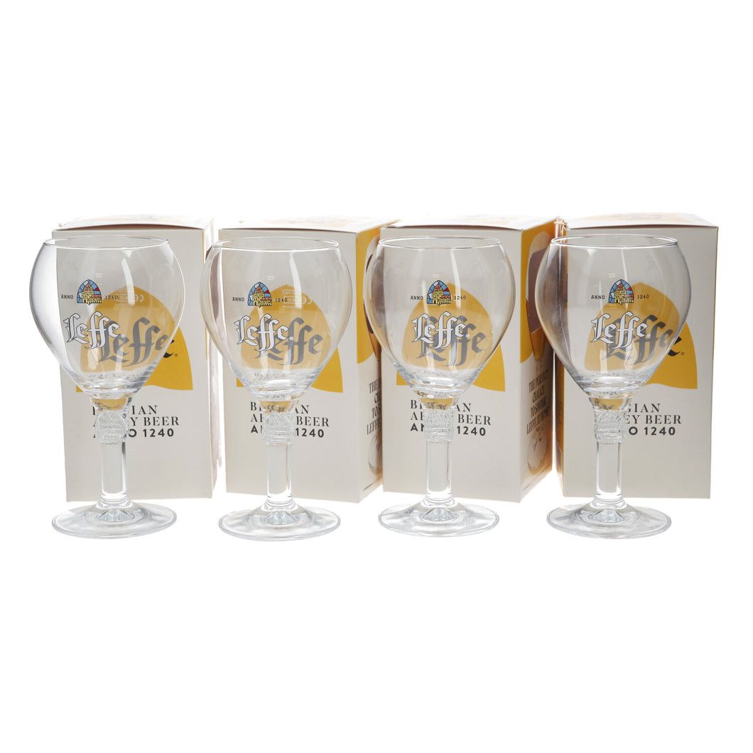 4 X  Leffe Ritzenhoff Cristal Beer Glasses 1/2 Pint Brand New. PARTY. BAR