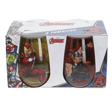 Load image into Gallery viewer, Marvel Tumblers Hulk Iron Man Captain Amercia Thor collectables set of 4

