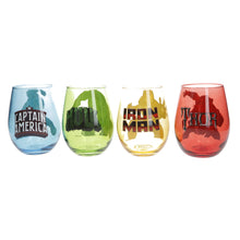 Load image into Gallery viewer, Marvel Tumblers Hulk Iron Man Captain Amercia Thor collectables set of 4

