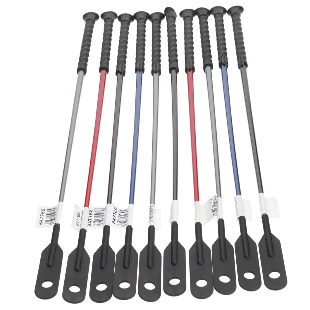 Edward Goddard 65cm Horse Whips metallic colours 10 pack riding dressage