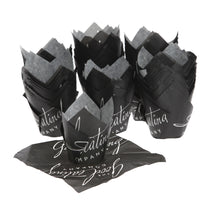 Load image into Gallery viewer, Black Tulip Muffin Wraps Cases Professional Greased Easy Peeling Paper Style 200 cases

