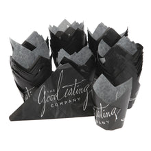 Load image into Gallery viewer, Black Tulip Muffin Wraps Cases Professional Greased Easy Peeling Paper Style 200 cases
