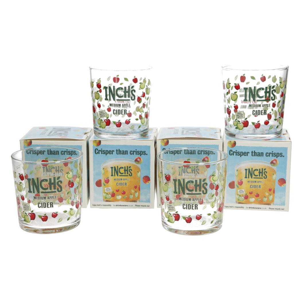 Set of 4 x Inch's Cider Half Pint Glasses 10oz Brand New 100% CE Stamped Genuine