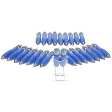 Load image into Gallery viewer, 25 Big Weighted Fat Pens Retractable Blue Body Ballpoint Pens.
