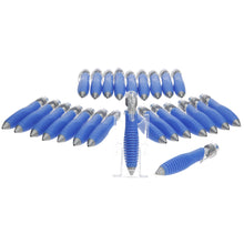 Load image into Gallery viewer, 25 Big Weighted Fat Pens Retractable Blue Body Ballpoint Pens.

