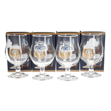 Load image into Gallery viewer, Angelo Poretti Pint Glasses set of 4 collectables mancave bar party

