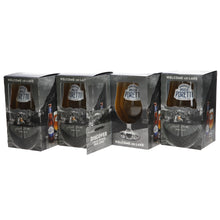 Load image into Gallery viewer, Angelo Poretti Pint Glasses set of 4 collectables mancave bar party
