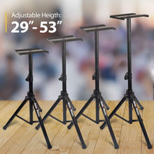Load image into Gallery viewer, Hola! Music Speaker Stand Floor Pair - 2 Studio Tripod Monitor Stands w/Non Slip
