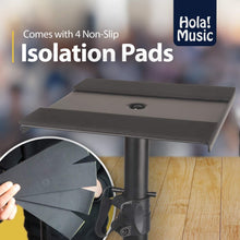 Load image into Gallery viewer, Hola! Music Speaker Stand Floor Pair - 2 Studio Tripod Monitor Stands w/Non Slip
