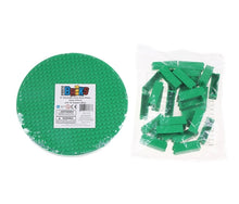 Load image into Gallery viewer, Strictly Briks Premium Green 8&quot; Circle Stackable Base Plates 4 Pack Baseplate
