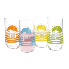 Load image into Gallery viewer, Sharps brewing co pint glasses multi coloured set of 4 collectables mancave
