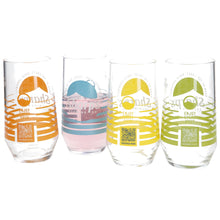 Load image into Gallery viewer, Sharps brewing co pint glasses multi coloured set of 4 collectables mancave
