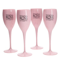 Load image into Gallery viewer, Tequila Rose Strawberry Cream 175ml PLASTIC Flute Champagne Glass Brand New set of 4
