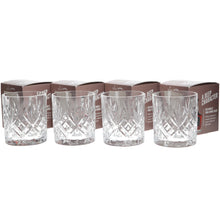 Load image into Gallery viewer, Woodford Reserve Whiskey Cut Glass Jack Daniels set of 4 collectables mancave
