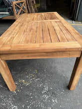 Load image into Gallery viewer, Teak coffee table H45 L120 W60cm indoor or outdoor (SECONDS)
