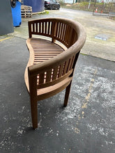 Load image into Gallery viewer, Teak Garden Furniture San Francisco curved Bench ( Seconds )
