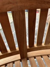 Load image into Gallery viewer, Teak Garden Furniture San Francisco curved Bench ( Seconds )
