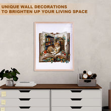 Load image into Gallery viewer, WOODBESTS Cat in the book Wooden Jigsaw Puzzle
